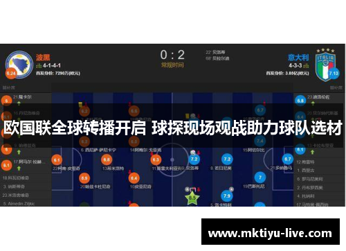 欧国联全球转播开启 球探现场观战助力球队选材